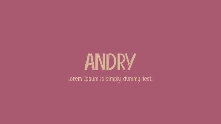 ANDRY Font