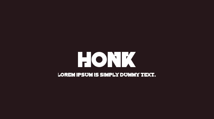 Honk Font