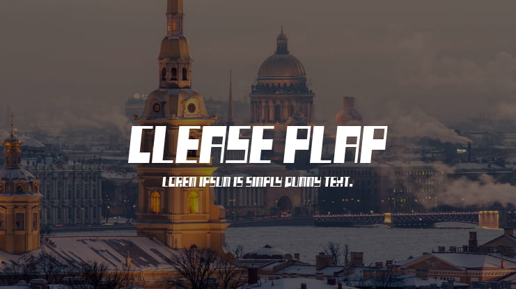 Clease Plap Font