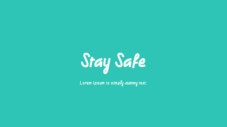 Stay Safe Font
