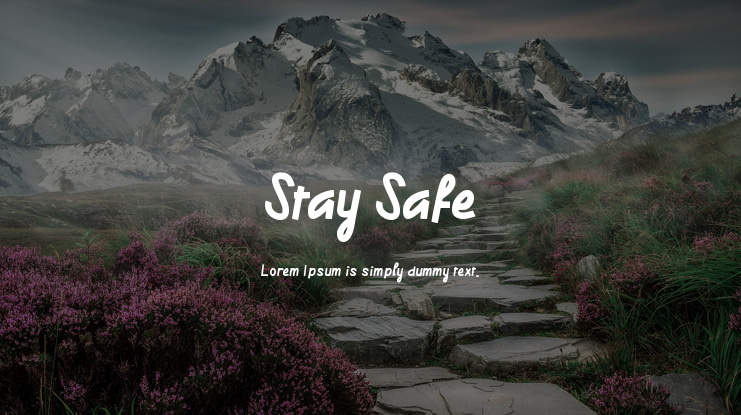 Stay Safe Font