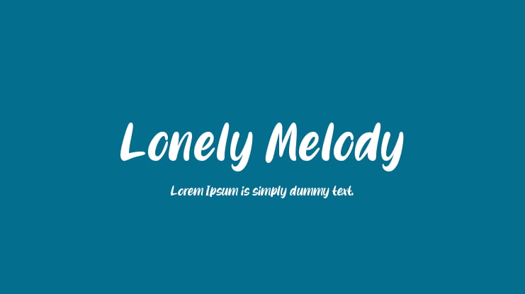 Lonely Melody Font