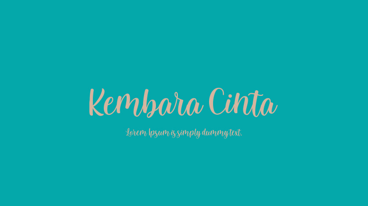 Kembara Cinta Font