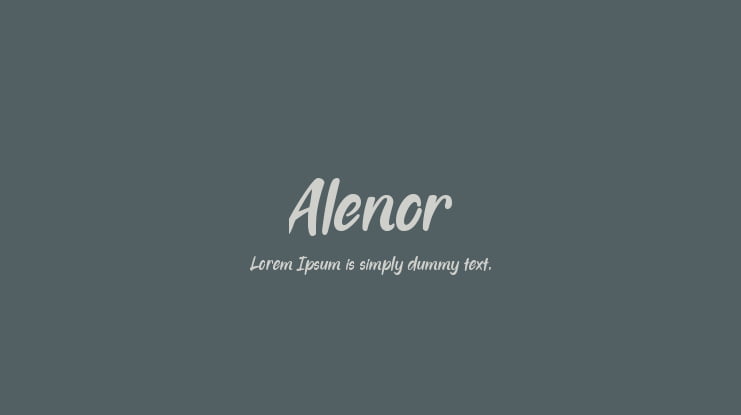 Alenor Font