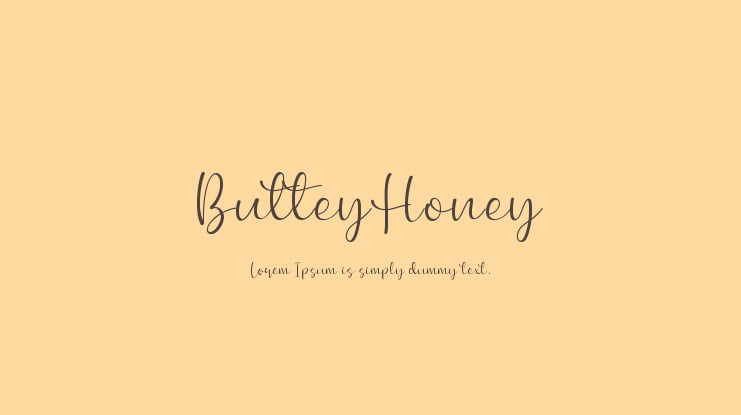 ButteyHoney Font