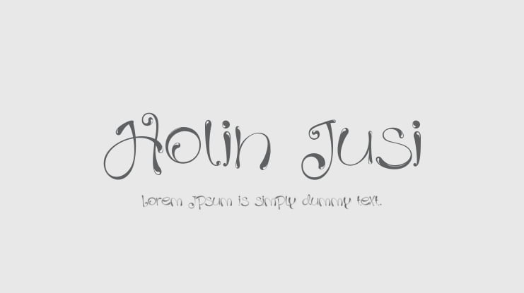 Holin Jusi Font Family