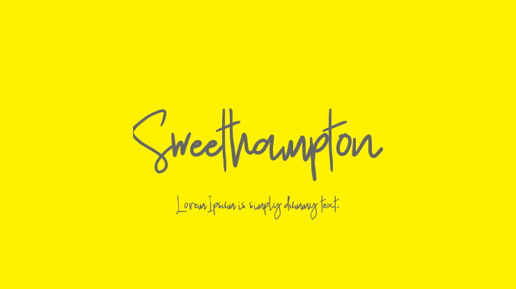 Sweethampton Font