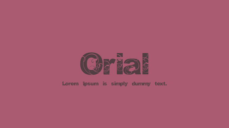 Orial Font Family