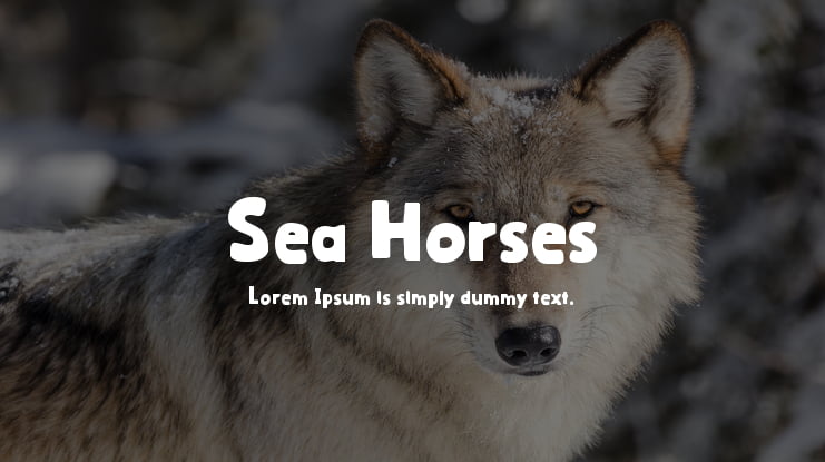 Sea Horses Font