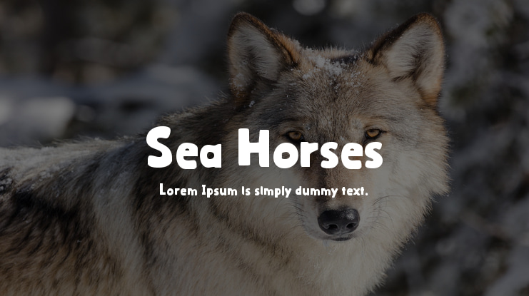 Sea Horses Font
