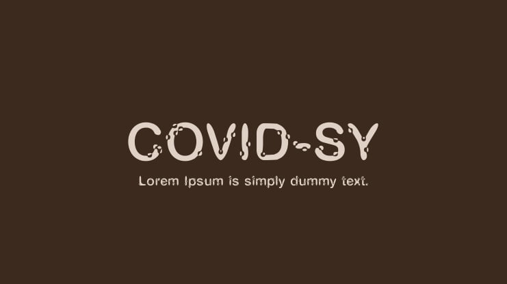 COVID-SY Font