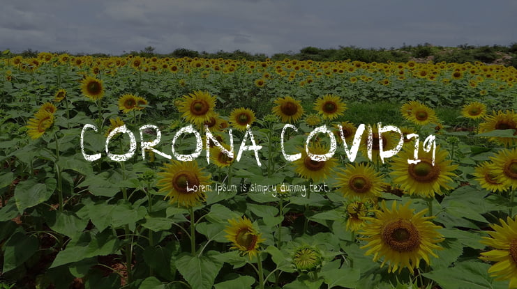 CORONA COVID19 Font