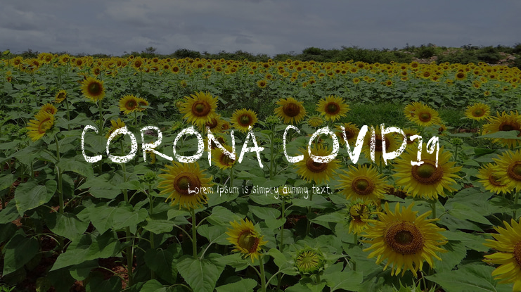 CORONA COVID19 Font