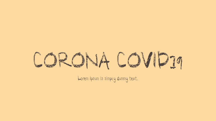 CORONA COVID19 Font