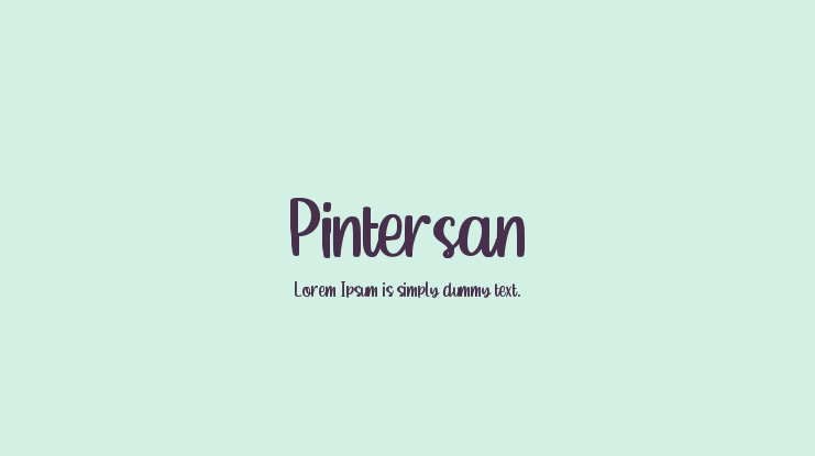 Pintersan Font