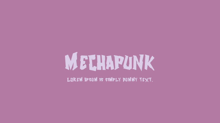 Mechapunk Font Family