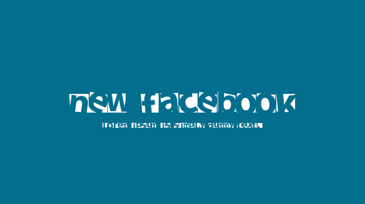 New Facebook Font