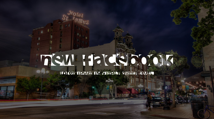 New Facebook Font