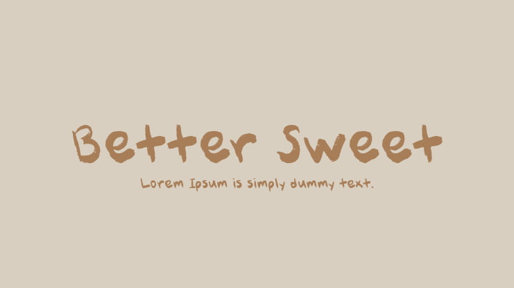 Better Sweet Font
