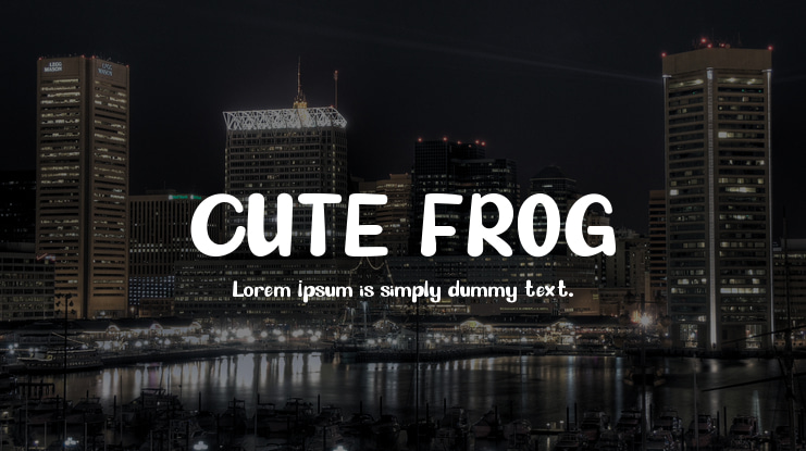 CUTE FROG Font