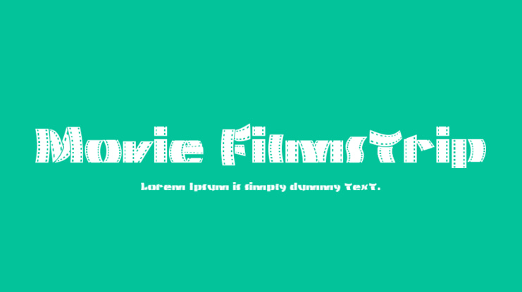 Movie Filmstrip Font