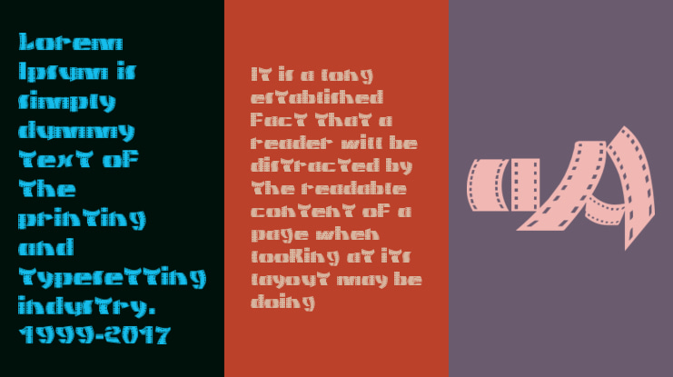 Movie Filmstrip Font