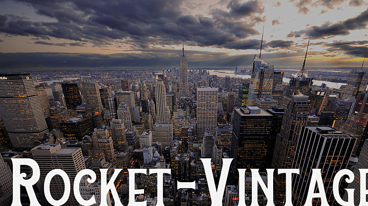 Rocket-Vintage Font