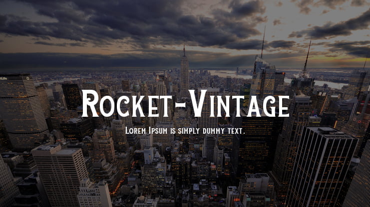 Rocket-Vintage Font