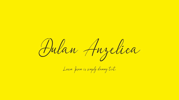 Dulan Anzelica Font