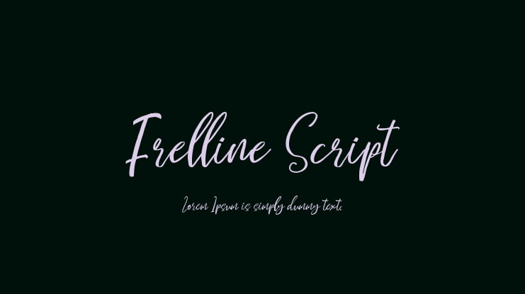 Frelline Script Font