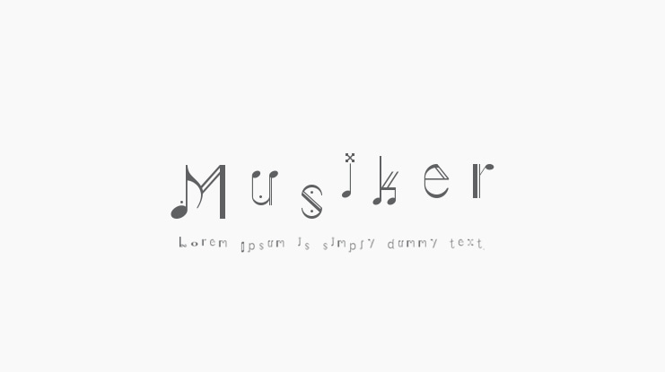 Musiker Font Family