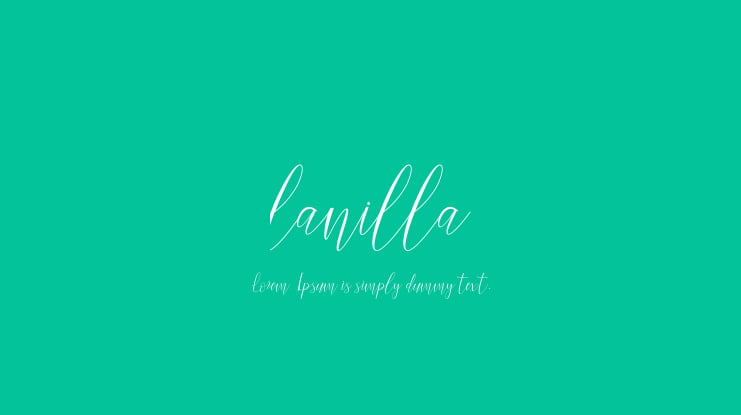 lanilla Font