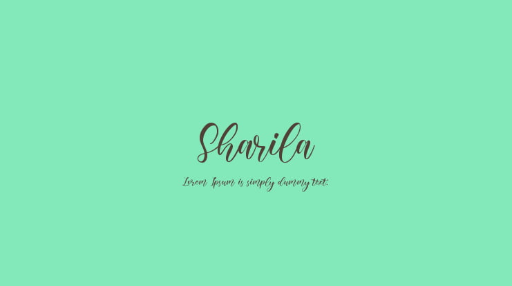 Sharila Font