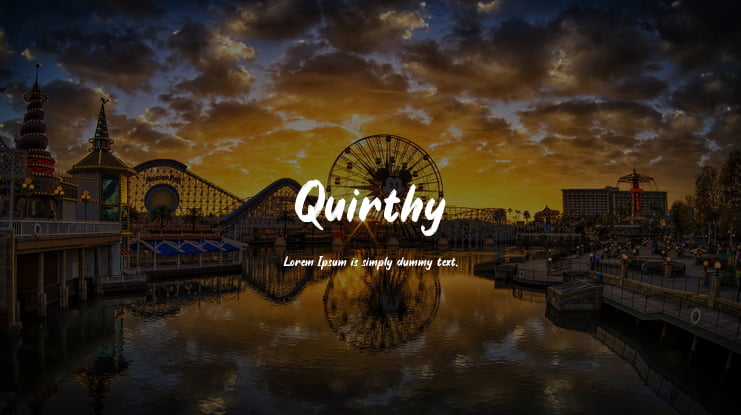 Quirthy Font