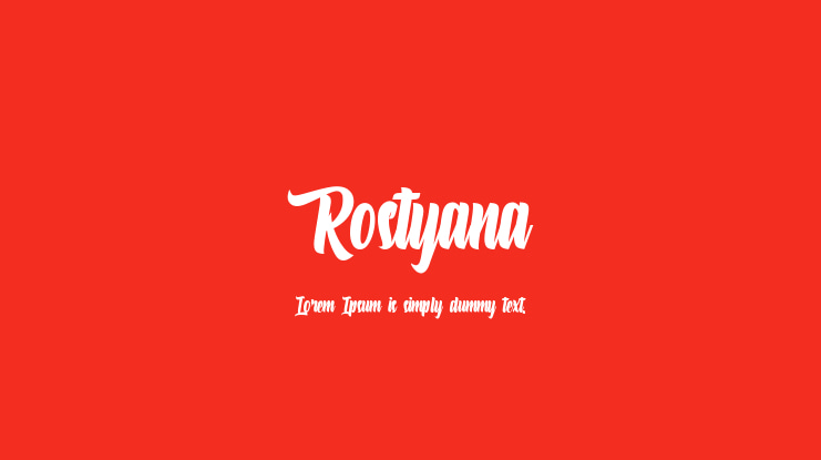 Rostyana Font