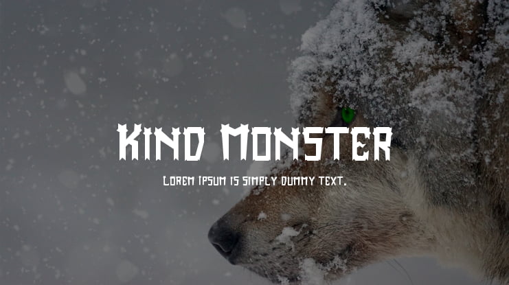 Kind Monster Font