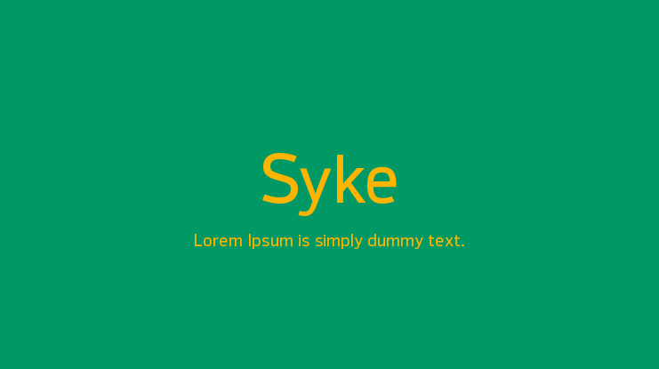 Syke Font