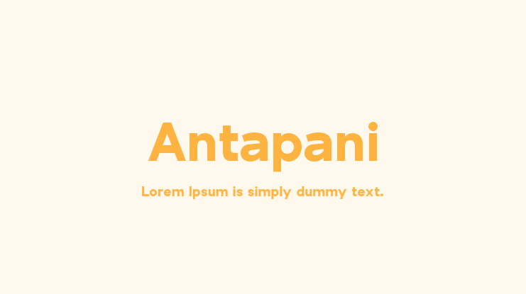 Antapani Font