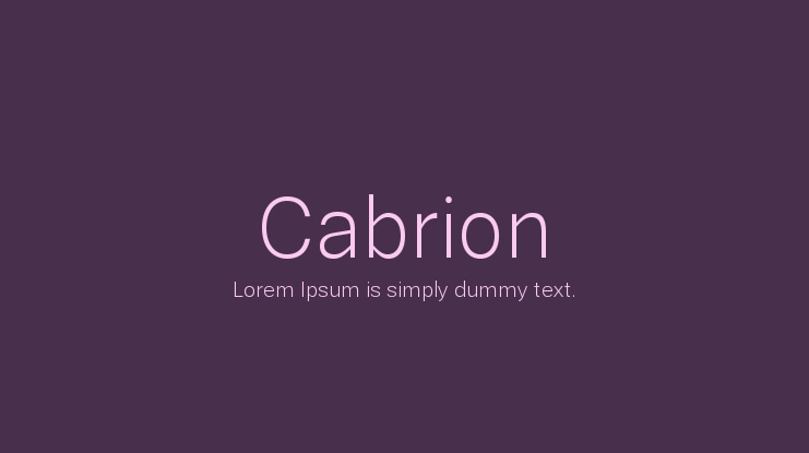 Cabrion Font
