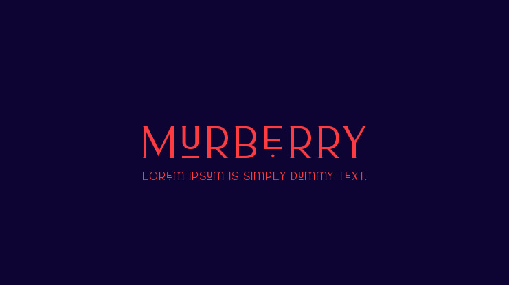 Murberry Font