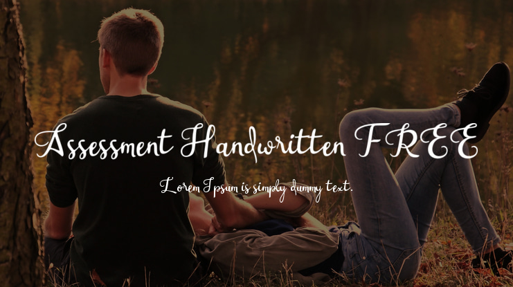 Assessment Handwritten FREE Font