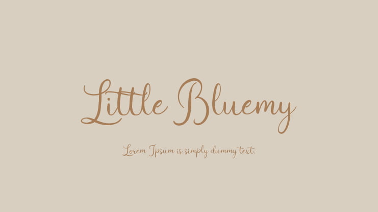 Little Bluemy Font