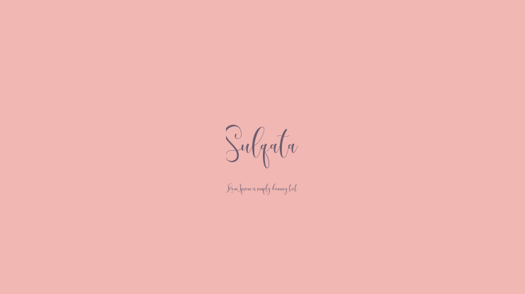 Sulqata Font