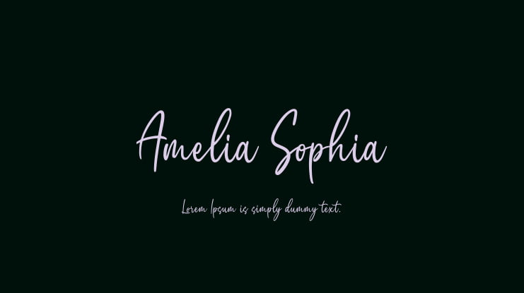 Amelia Sophia Font
