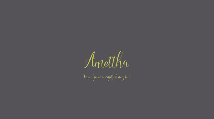 Amettha Font