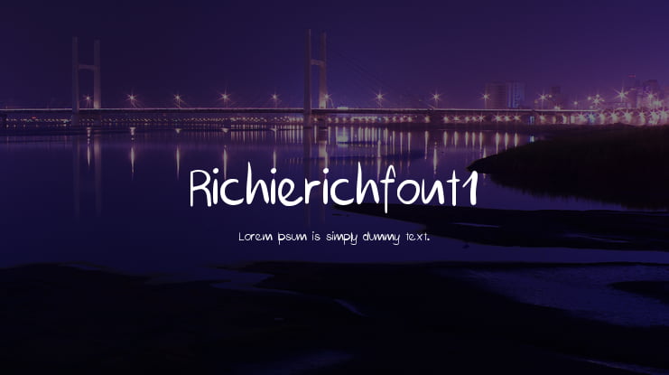 Richierichfont1 Font