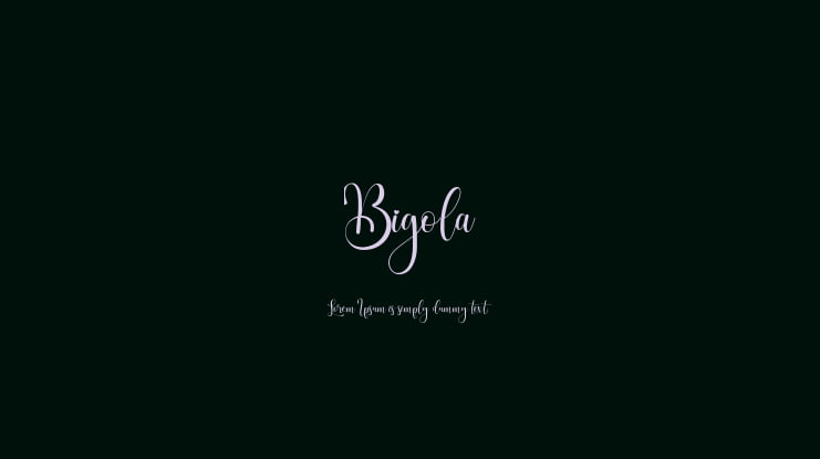 Bigola Font