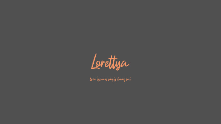 Lorettya Font