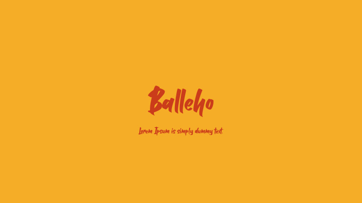 Balleho Font