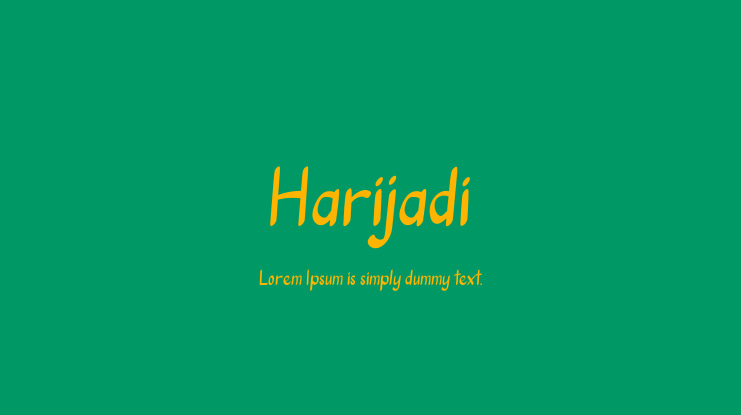Harijadi Font